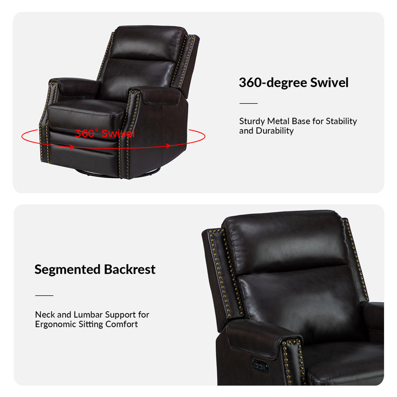 Bythwood 30" Wide Power Standard Recliner (set of 2), Charcoal