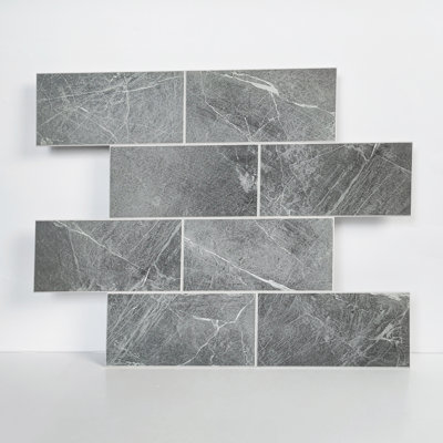 3'' W x 6'' L Vinyl Peel and Stick Subway Tile
