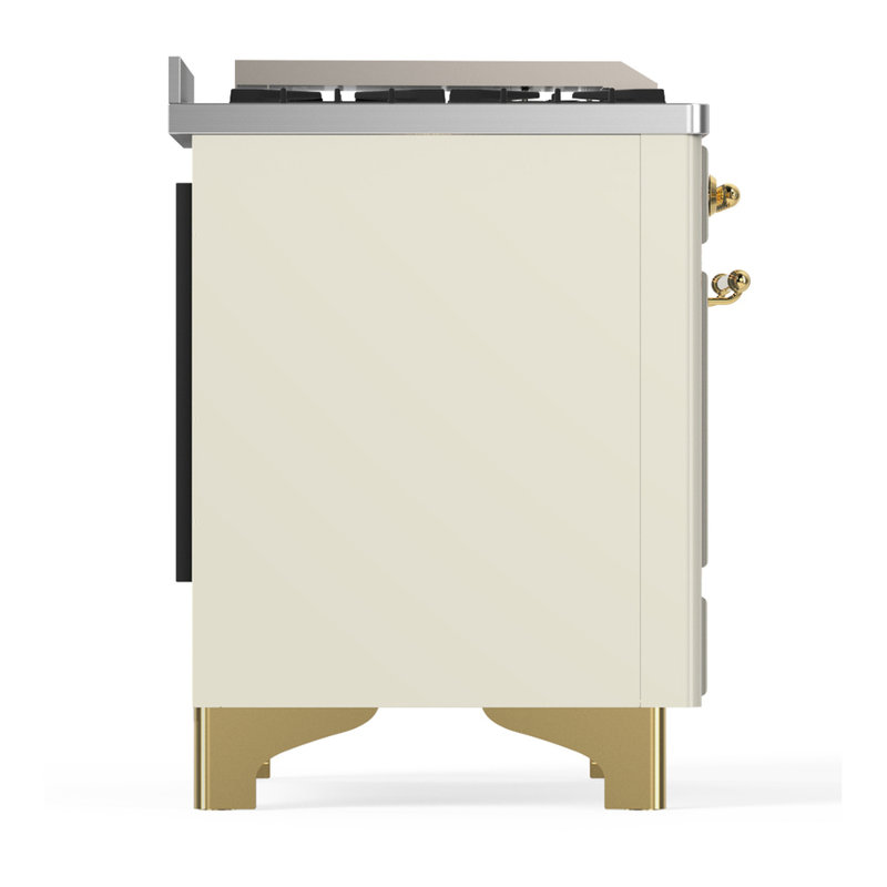 Majestic III Series 36 Inch Dual Fuel Range with 6 Sealed Burners, Griddle, in Emerald Green (Natural Gas, Copper Trim)