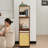 Yellow + White + Brown + Silver Solid Wood + Stainless Steel Display Cases-120836351