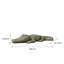Statue de crocodile accroupi en béton de 42 po - statues de crocodile alligator pour jardin