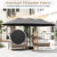 Parasol pour terrasse double 15 pi-865996656