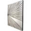 Sculpture murale Enigma en argent II