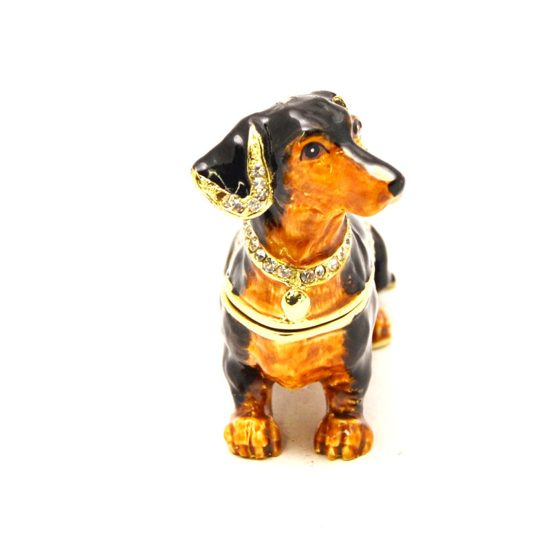 Dachshund Metal Decorative Box