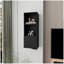 Armoire murale noire avec une porte