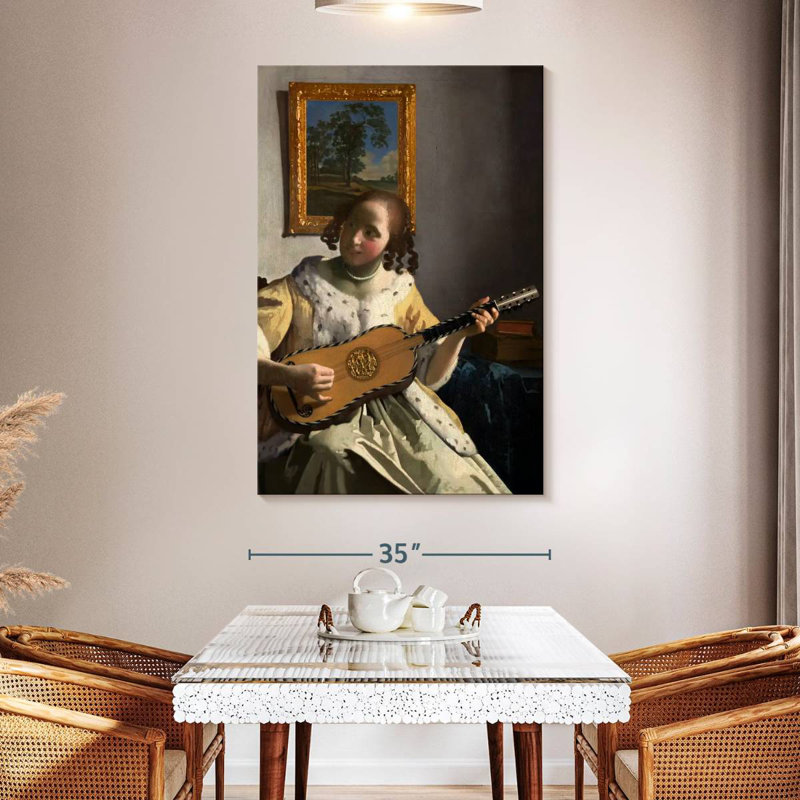 The Guitar Player, 24" H x 16" W