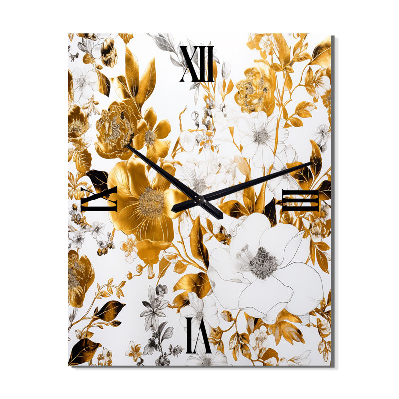 Horloge murale florale, Petit