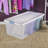 Sterilite Plastic Clear Stackable Latching Storage Box Container