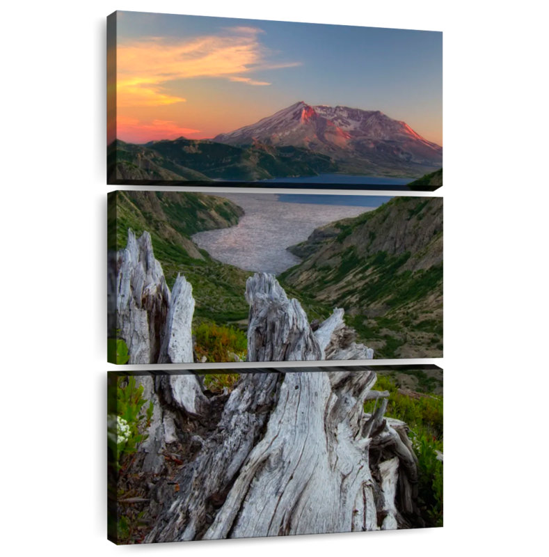 Alvord Spirit Lake et Mont St Helens, H 74 po x l 48 po