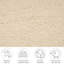 Handmade Berber Wool Rug In Cream-106870964