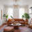 Denzerville Mid-Century Modern Genuine Leather Couch