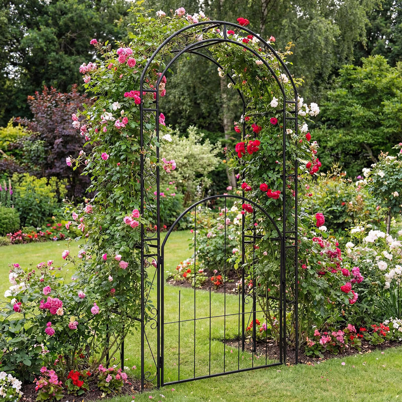 Tonnelle de jardin 84 po avec barrière