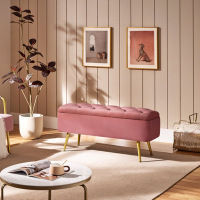 Himel Upholstered Storage Bench