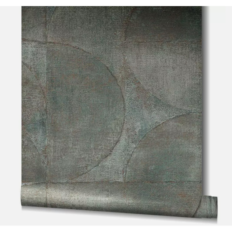Rouleau de papier peint texturé, Gris, argent, cuivre