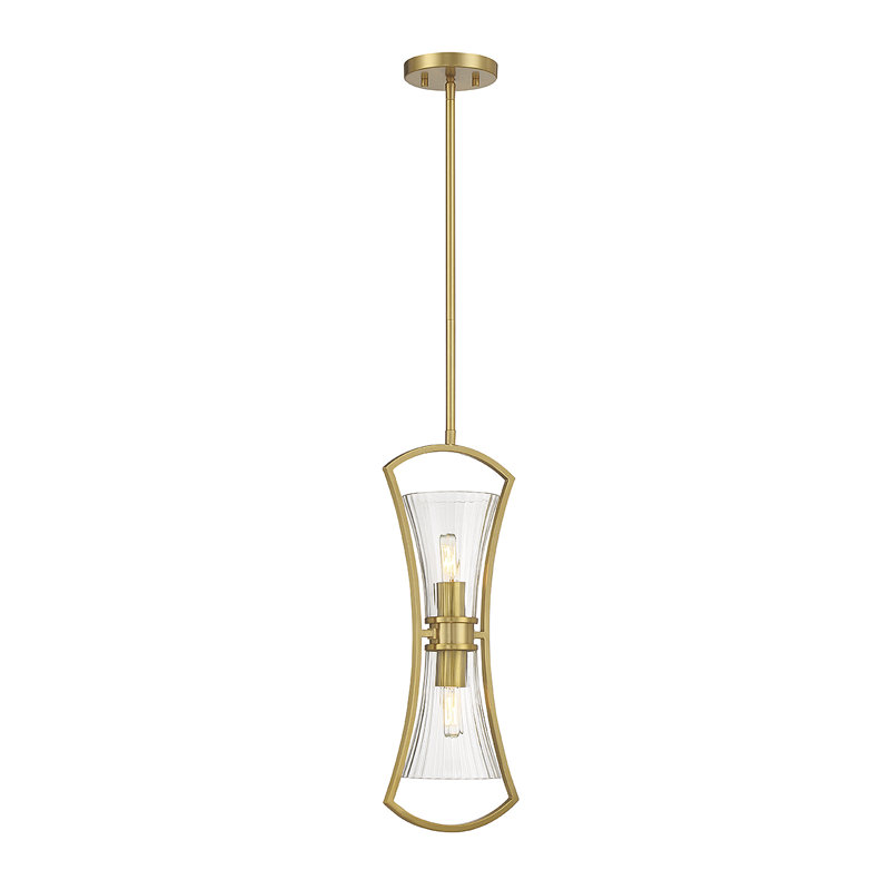 Bennington 2-Light Hubbs in Warm Brass