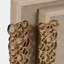 Ivory/Gold Wood Rectangle Decorative Tray