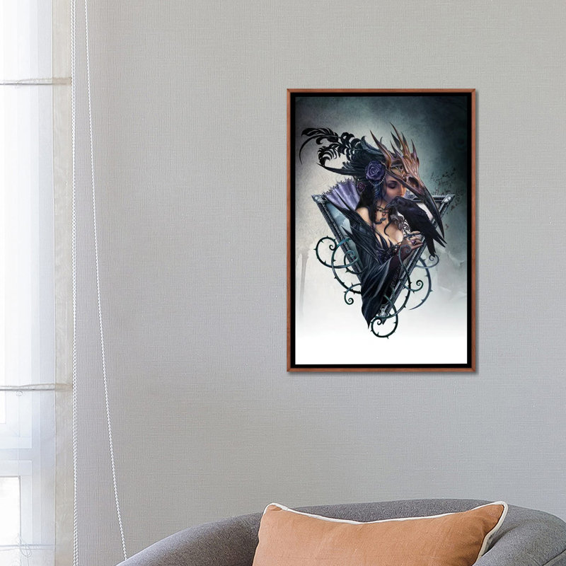 Corvus Arcanum, Classic Wood Floater Framed Canvas, No Mat, 26" H x 18" W x 1.5" D