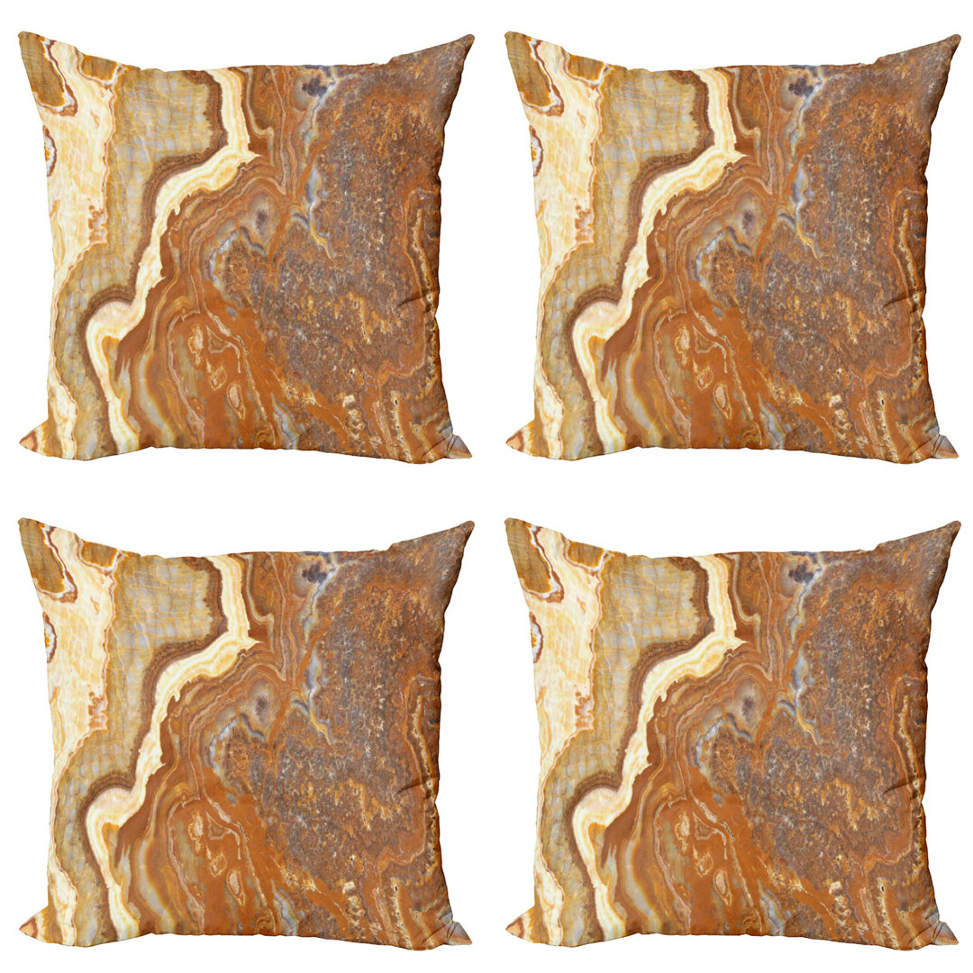 Abstract Reversible Pillow Cover (Set of 4) Ambesonne 