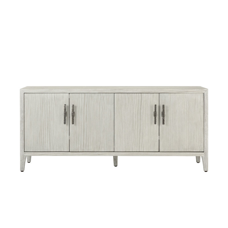 Breeze 66'' Light Wood and Metal Sideboard with Storage