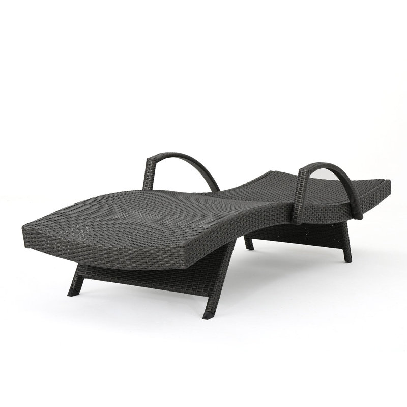 Fauteuil en osier avec accoudoirs Salem
