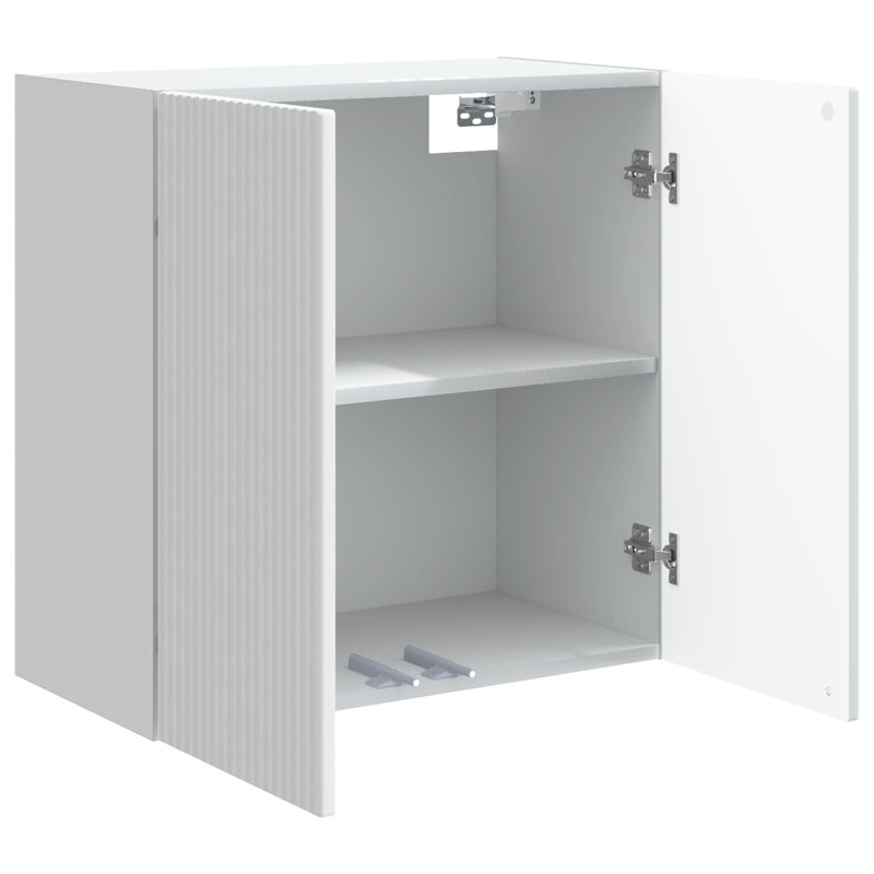 Engineered Wood Rectangle Accent Cabinet, 60 cm H x 59 cm L x 31 cm D