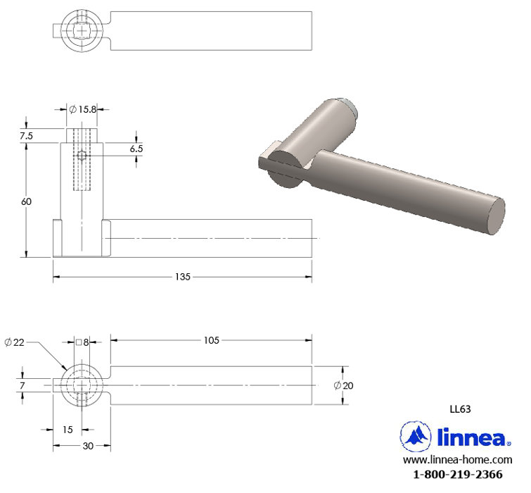 Alpine Lever 63 Full Dummy Set with Round Rose