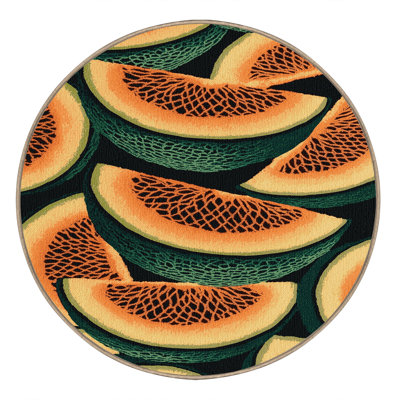  Tapis lavable avec fruits Cantaloup