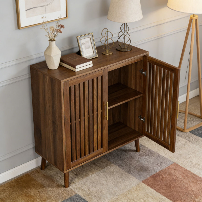 Buffet en noyer avec rangement