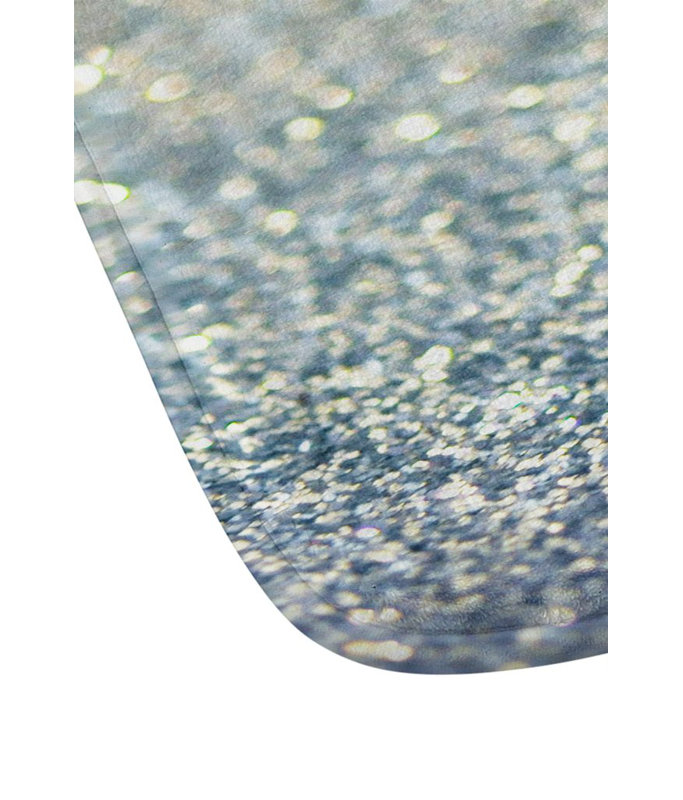 Tapis pour salle de bain snowfall, Or / Bleu