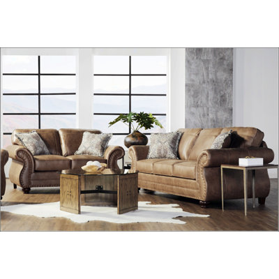 Faux Leather Sofa And Loveseat