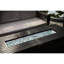 57In Outdoor Fire Pit Table Gas Propane, Aluminum 50000Btu Fireplace Dining With Lid & Glass, Rectangular, , For Backyard Garden Deck Patio - Propane Pits Table, Aluminum, Dinning And