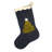 Hand Felted Wool Christmas Stocking - Tree on Navy Blue