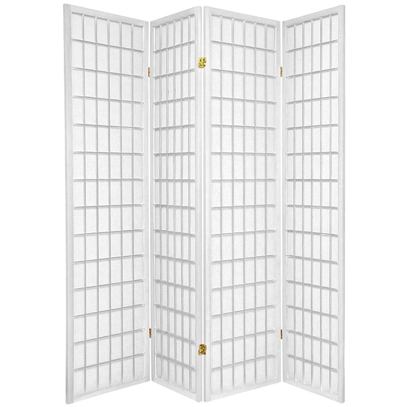 Cloison de style Shoji Niemann 70,5 pouces, 4, Blanc