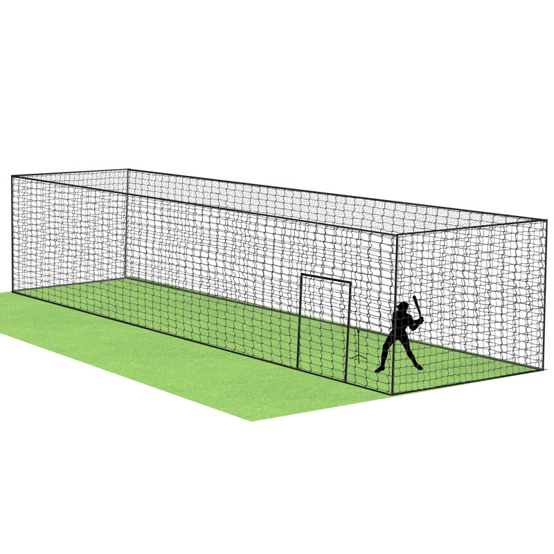 Baseball Batting Cage Nets, 55FT Baseball And Softball Cage Netting For Backyard