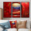«Red Summer Meadow», ensemble d'art mural prairie-107183054-107183055