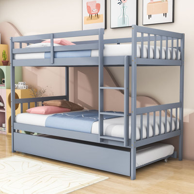 Carmelinda Kids Twin Over Twin Bunk Bed with Trundle