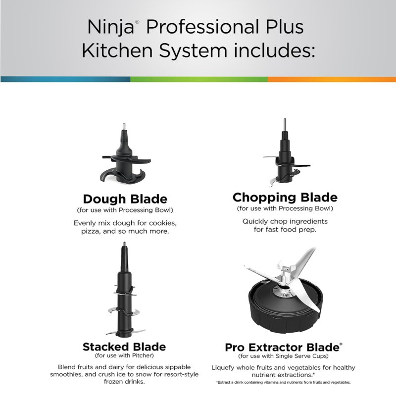 Ninja Ninja® Blender and Mega Kitchen System® with 4 Functions, 72 oz. Pitcher, 64 oz. Bowl, and (2) 24 oz. To-Go Cups