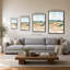 «Vermillion Landscape III» par Katrina Pete - impression sur toile-130878678-130878679