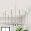 Grand lustre rustique style campagnard à 12 lumières 32 po Tirath Tirath-405493720