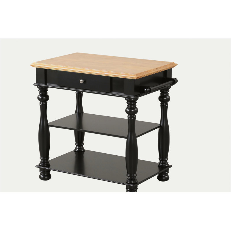 Black Kitchen Island