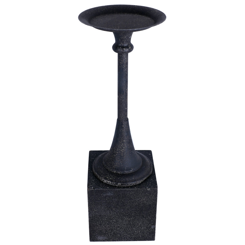 Candlestick, 15.4" H x 5.12" W x 5.12" D