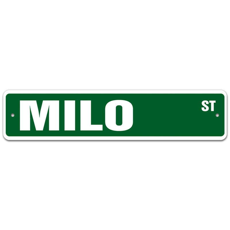 Plaque de rue Edward, H 6 po x l 24 po x P 0,1 po