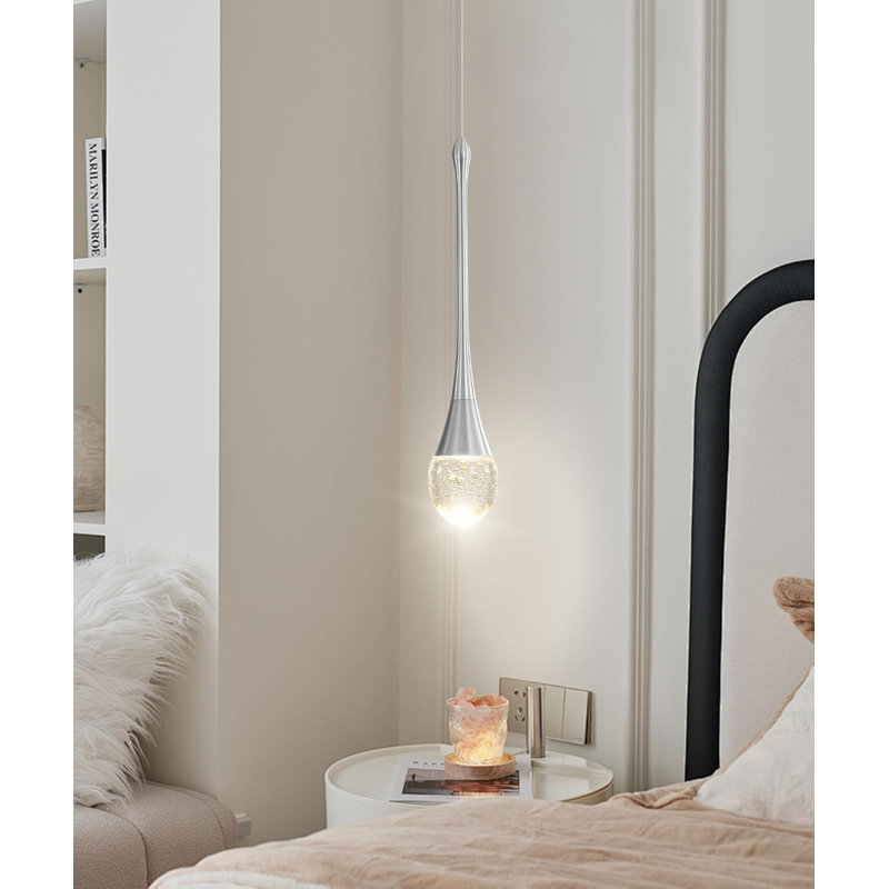 Maxat 1 - Light Stainless Steel LED Crystal Pendant