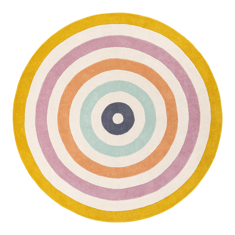 Latitude Run® Hand Tufted Wool Rug, Round 7'10"