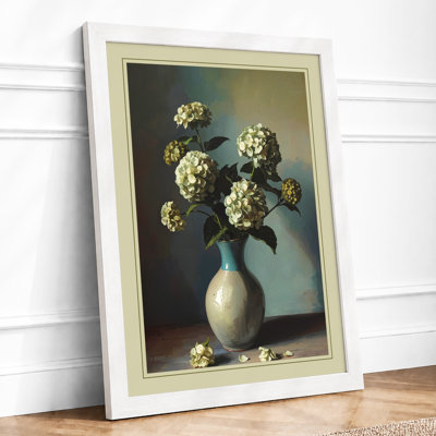Spring Blooms in Cream Botanical - Framed Print