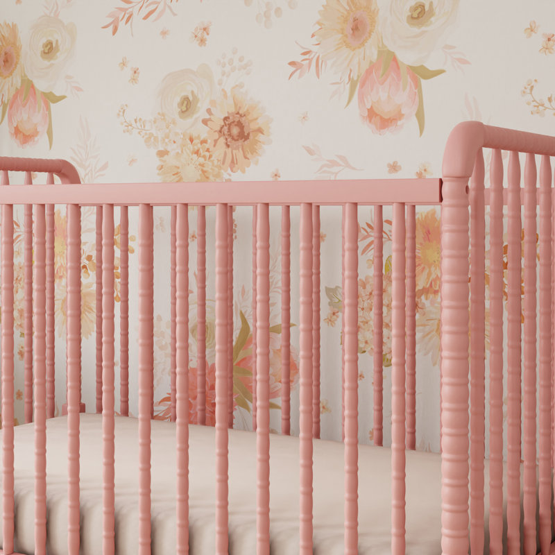Lit de bébé convertible 3-en-1 Jenny Lind, Rosé