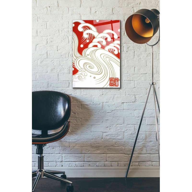'Wave A' by Zigen Tanabe, Acrylic Glass Wall Art, 24" H x 16" W x 0.12" D