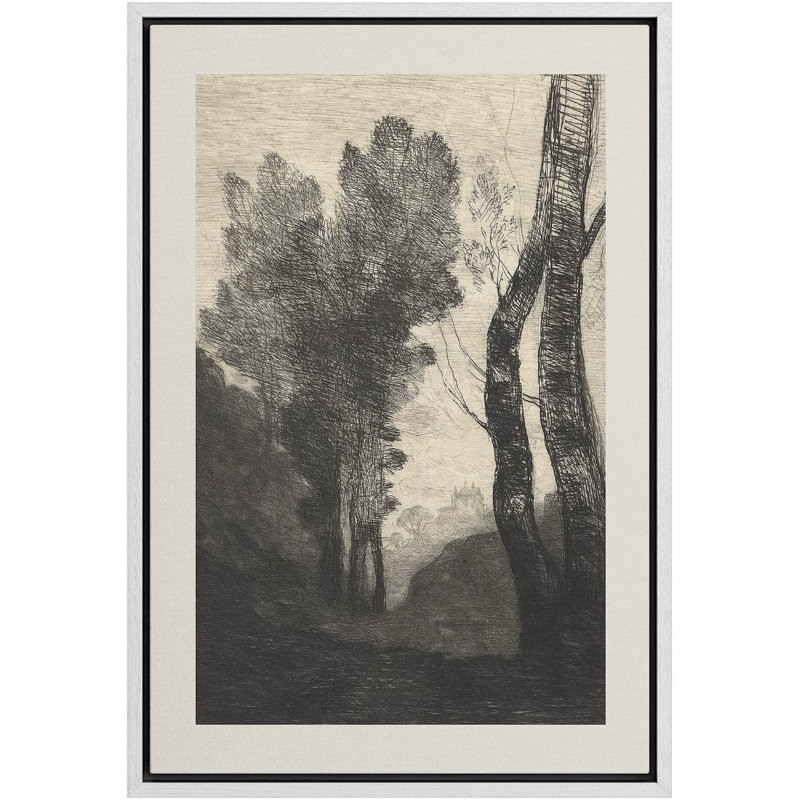 Impression sur toile, "Rustic Countryside", H 16 po x l 24 po x P 1,5 po, Blanc
