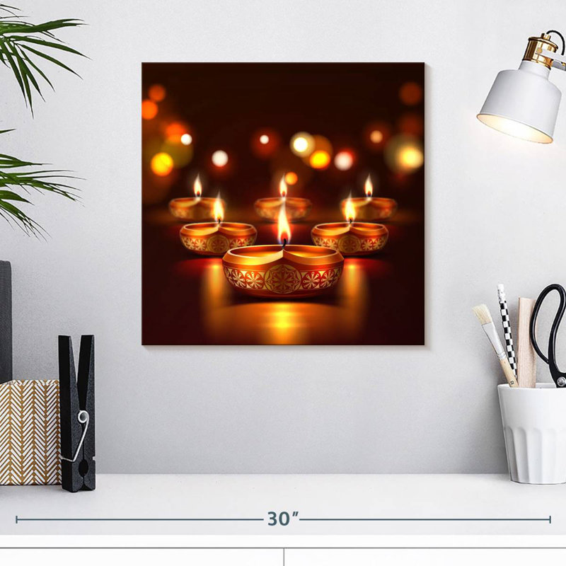 Bougies brûlantes Lelend Diwali, H 16 po x l 16 po