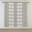 Ensemble d'édredon imprimé 4 pièces avec coussin décoratif noir / ivoire double / grand